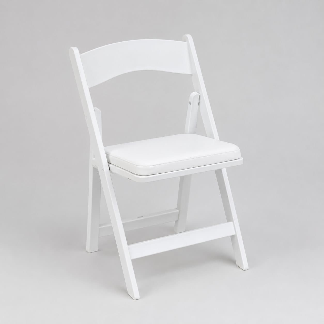 White Resin Folding Chair